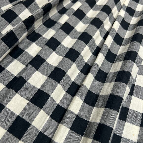 Vintage 90s Talbots Plaid Checkered Maxi Skirt Pleated Belted Dark Academia Goth - Picture 5 of 7